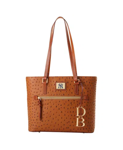 Dooney & Bourke Dooney Bourke New York Yankees Shopper Purse In Brown