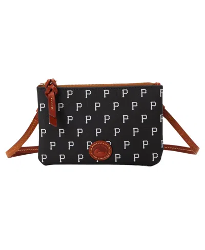Dooney & Bourke Dooney Bourke Pittsburgh Pirates Top Zip Crossbody Purse In Black