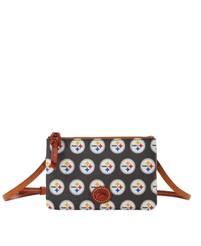 Dooney & Bourke Dooney Bourke Pittsburgh Steelers Top Zip Crossbody Bag In Black