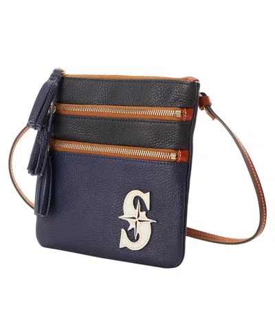 Dooney & Bourke Dooney Bourke Seattle Mariners Infield Triple Zip Crossbody Purse In Multi