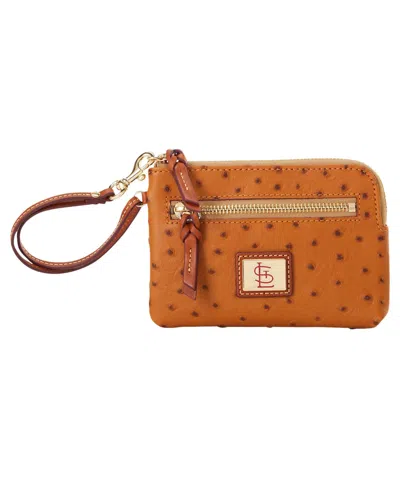 Dooney & Bourke Dooney Bourke St. Louis Cardinals Large Slim Wristlet In Brown