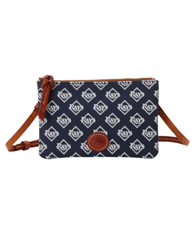 Dooney & Bourke Dooney Bourke Tampa Bay Rays Top Zip Crossbody Purse In Black