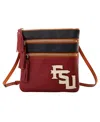 Dooney & Bourke Florida State Seminoles Infield Triple Zip Crossbody Purse In No Color