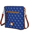 Dooney & Bourke Kansas City Royals Signature Small Zip Crossbody Handbag In Multi
