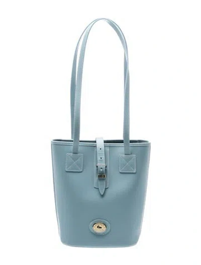Pre-owned Dooney & Bourke Leather Bucket Bag In Blue