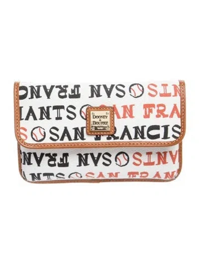 Pre-owned Dooney & Bourke Leather Clutch In Multicolor
