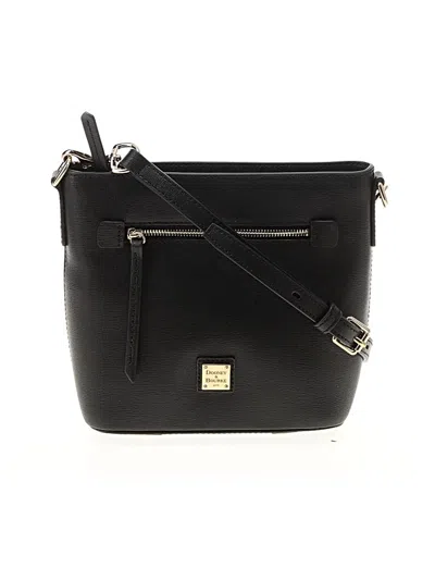 Pre-owned Dooney & Bourke Leather Crossbody Bag In Black