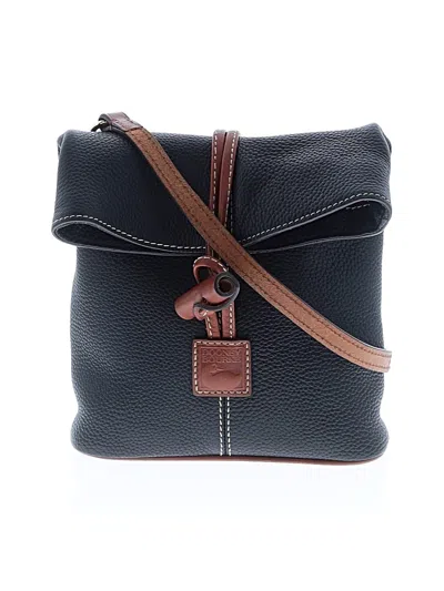 Pre-owned Dooney & Bourke Leather Crossbody Bag In Black