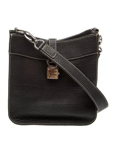 Pre-owned Dooney & Bourke Leather Crossbody Bag In Black