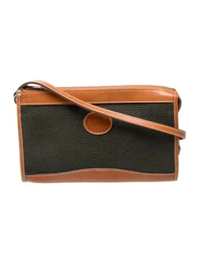 Pre-owned Dooney & Bourke Leather Crossbody Bag In Black