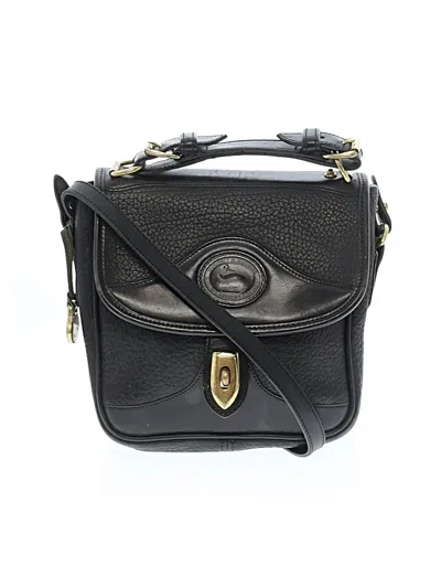 Pre-owned Dooney & Bourke Leather Crossbody Bag In Black
