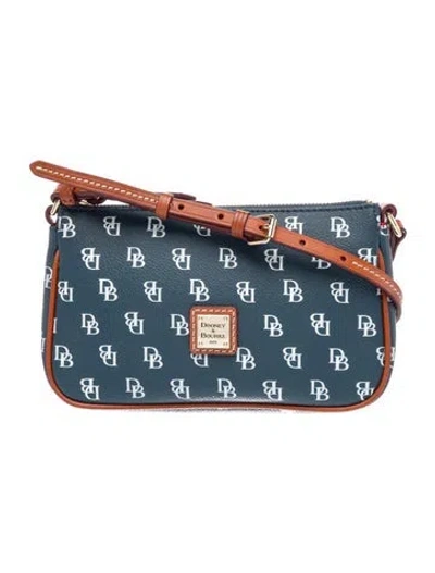 Pre-owned Dooney & Bourke Leather Crossbody Bag In Blue