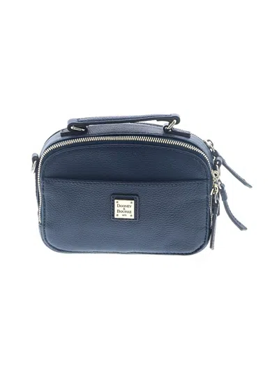 Pre-owned Dooney & Bourke Leather Crossbody Bag In Blue