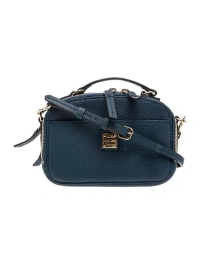 Pre-owned Dooney & Bourke Leather Crossbody Bag In Blue