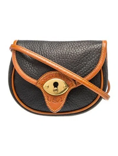 Pre-owned Dooney & Bourke Leather Crossbody Bag In Brown