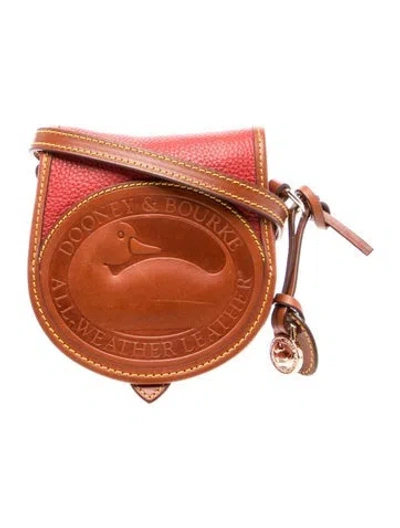 Pre-owned Dooney & Bourke Leather Crossbody Bag In Brown