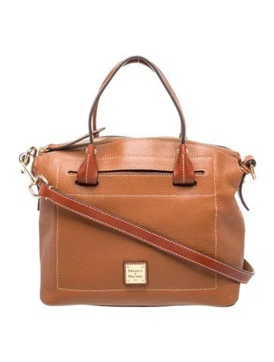Pre-owned Dooney & Bourke Leather Crossbody Bag In Brown