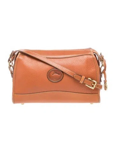 Pre-owned Dooney & Bourke Leather Crossbody Bag In Brown