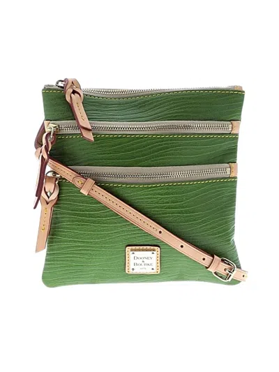 Pre-owned Dooney & Bourke Leather Crossbody Bag In Green
