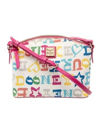 Pre-owned Dooney & Bourke Leather Crossbody Bag In Neutrals