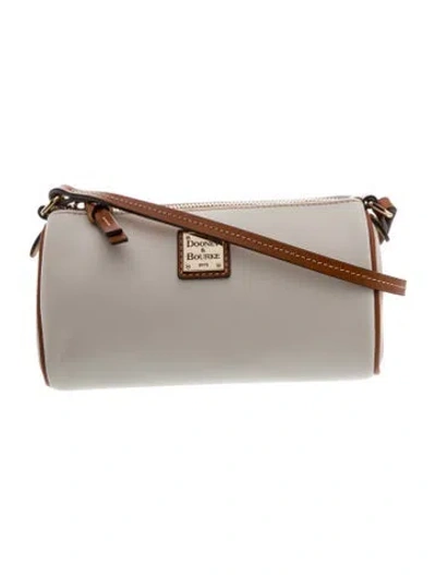 Pre-owned Dooney & Bourke Leather Crossbody Bag W/ Tags In Neutrals