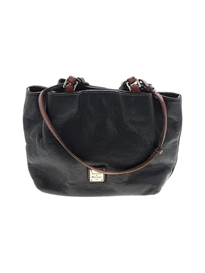 Pre-owned Dooney & Bourke Leather Hobo Bag In Black