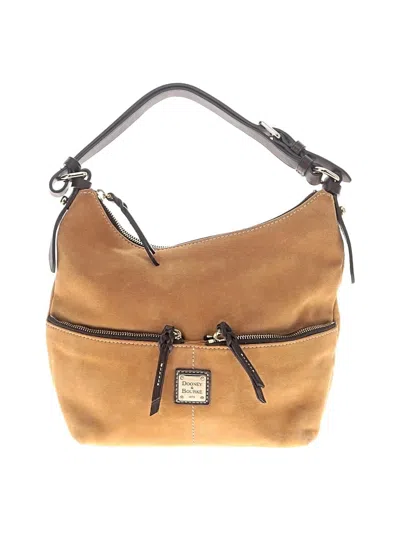 Pre-owned Dooney & Bourke Leather Hobo Bag In Tan