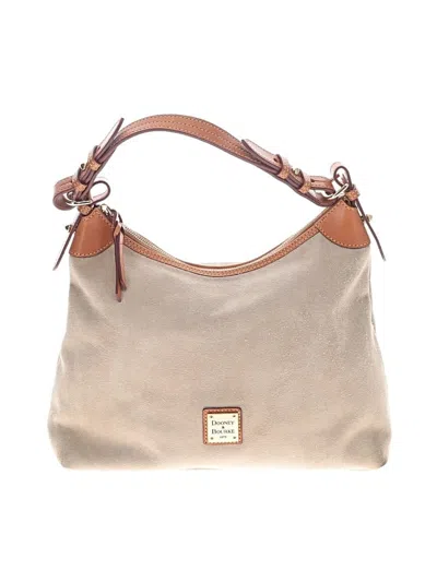 Pre-owned Dooney & Bourke Leather Hobo Bag In Tan
