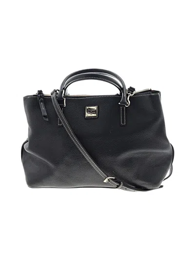 Pre-owned Dooney & Bourke Leather Satchel In Black