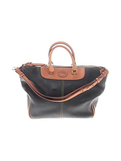 Pre-owned Dooney & Bourke Leather Satchel In Black