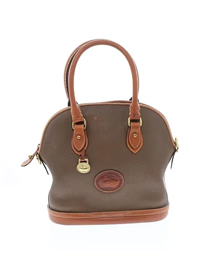 Pre-owned Dooney & Bourke Leather Satchel In Brown