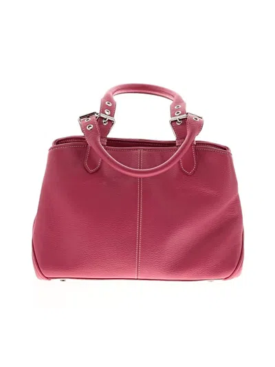 Pre-owned Dooney & Bourke Leather Satchel In Pink