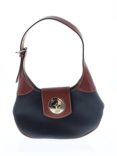 Pre-owned Dooney & Bourke Leather Shoulder Bag In Black