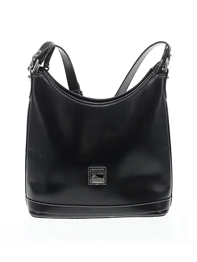 Pre-owned Dooney & Bourke Leather Shoulder Bag In Black