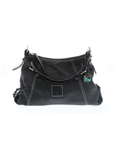 Pre-owned Dooney & Bourke Leather Shoulder Bag In Black