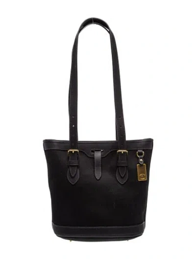 Pre-owned Dooney & Bourke Leather Shoulder Bag In Black