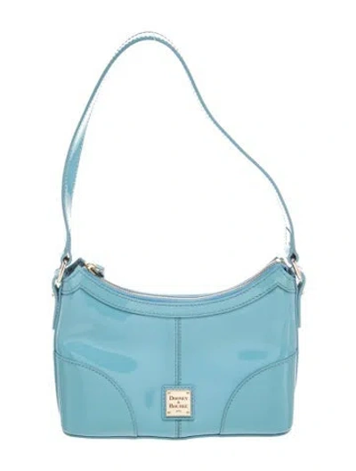 Pre-owned Dooney & Bourke Leather Shoulder Bag In Blue