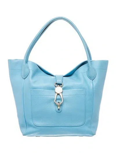 Pre-owned Dooney & Bourke Leather Shoulder Bag In Blue