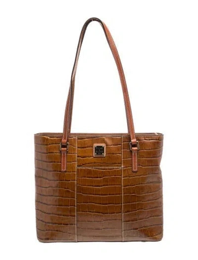 Pre-owned Dooney & Bourke Leather Shoulder Bag In Brown