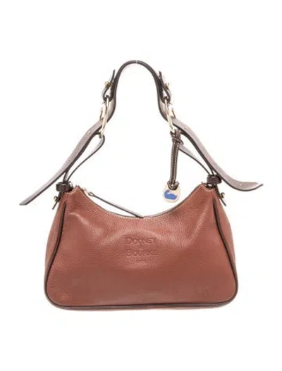 Pre-owned Dooney & Bourke Leather Shoulder Bag In Brown