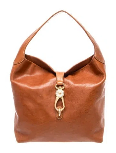 Pre-owned Dooney & Bourke Leather Shoulder Bag In Brown