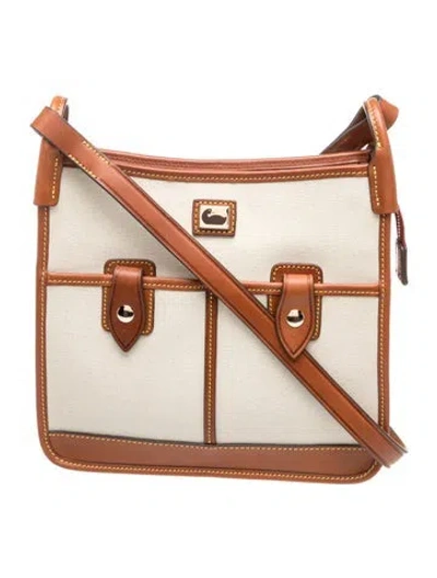 Pre-owned Dooney & Bourke Leather Shoulder Bag In Neutrals