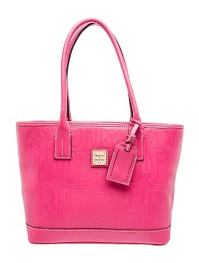 Pre-owned Dooney & Bourke Leather Shoulder Bag In Pink
