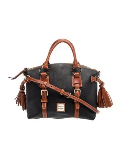 Pre-owned Dooney & Bourke Leather Top Handle Bag In Brown