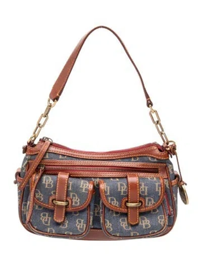 Pre-owned Dooney & Bourke Leather Top Handle Bag In Multi