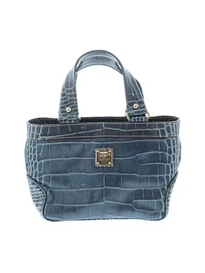 Pre-owned Dooney & Bourke Leather Tote Bag In Blue