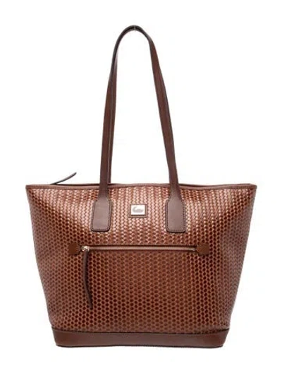 Pre-owned Dooney & Bourke Leather Tote In Brown