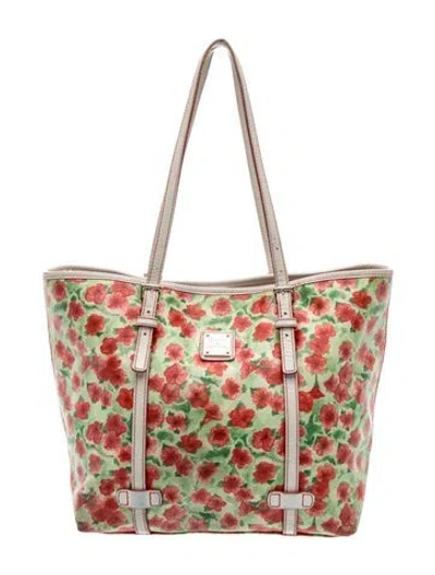 Pre-owned Dooney & Bourke Leather Tote In Neutrals