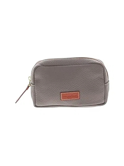 Pre-owned Dooney & Bourke Makeup Bag In Gray