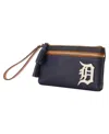 Dooney & Bourke Men's And Women's  Detroit Tigers Infield Double-zip Wristlet In Navy